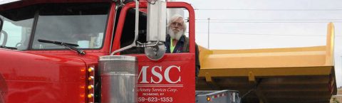 Super-Load Semi Hauls Mining Truck Bed Through Dyer County